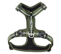 JACK AND VANILLA, Arnés ergonómico para Animales, Resistente a la Intemperie, con Seguridad Reforzada y diseño Moderno, Ideal para Aventuras al Aire Libre, XS, Verde Oliva, Modelo Expedition