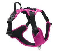 JACK AND VANILLA, Arnés ergonómico para Perros, Comodidad óptima, Seguridad Reforzada, Ajuste Personalizado, diseño Fucsia Moderno, Ideal para Paseos y Aventuras, Talla L, Modelo de expedición