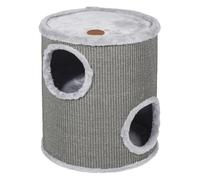 JACK AND VANILLA, Barril de rascar Moderno y Elegante, Acabado Gris, Ø36 x 50 cm, Barril para rascar, rascador para Gatos, árbol de Gato Estable para Gatos pequeños y Grandes, Garras y