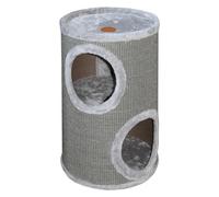 JACK AND VANILLA, Barril de rascar Moderno y Elegante, Acabado Gris, Ø36 x 70 cm, Barril para rascar, rascador para Gatos, árbol de Gato Estable para Gatos pequeños y Grandes, Garras y