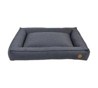 JACK AND VANILLA - Cama ortopédica para Perro JV Hampton - Cesta con Bordes cómodos para Perros con articulaciones frágiles - Gris Oscuro, XL, 120 x 80 cm