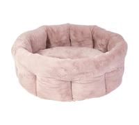 JACK AND VANILLA, Cesta alta cómoda para animales, diseño elegante y moderno, tejido suave y duradero, lavable, ideal para interiores/exteriores, talla M, color rosa, 70 x 70 x 26 cm, modelo Softy