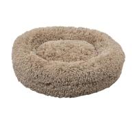 JACK AND VANILLA - Cesta tranquilizadora para Perros JV Bubble - Cojín Redondo antiestrés de Peluche para Perros - Funda extraíble, Lavable - Beige, S, 60 cm