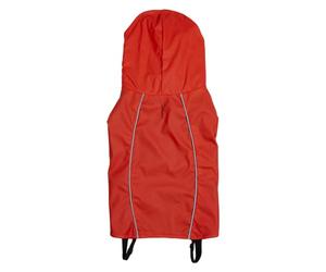 JACK AND VANILLA, Chaqueta Impermeable con Capucha Ajustable, diseño ergonómico y Bolsillos prácticos, Ideal para Actividades al Aire Libre, Talla L, Color Rojo, Modelo Fisherman