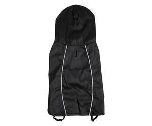 JACK AND VANILLA, Chaqueta Impermeable con Capucha Ajustable, Ligera y cómoda, Ideal para Actividades al Aire Libre, Varios Bolsillos, Talla L, Color Negro, Modelo Fisherman