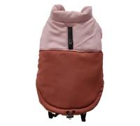 JACK AND VANILLA, Chaqueta Polar roja para Paseos cómodos, diseño Elegante con Bolsillos prácticos, Talla XL, Ideal para Amantes de los Perros, Modelo 5Th Avenue Dogwalk