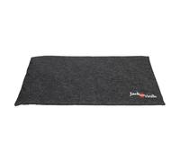 JACK AND VANILLA - Cojín de Jaula para Perro Impermeable - Alfombra de Dormir para Cesta y Cama Impermeable, Antideslizante, con Comodidad para Perros pequeños a Grandes, Color Negro, L, 85 x 55 cm