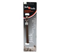 JACK AND VANILLA, Collar de Piel Gruesa para Gato, Ajustable, con Hebilla de Seguridad y Anillo para Medalla, Color marrón, Talla 10 x 30 cm, Modelo de Piel