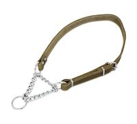 JACK AND VANILLA, Collar Martingala de Piel Verde, Ajustable de 50 a 80 cm, 25 mm de Ancho, diseño Robusto y Elegante, Ideal para la Comodidad y el Control de tu Perro, Modelo de Piel