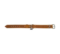 Jack and Vanilla - Collar para Perro de Piel Gruesa AIRTAG - Rastreador GPS Integrado - sólido, Duradero, fácil de Mantener, Tacto Suave, Aspecto Moderno, Color coñac, tamaño 40 mm x 65 cm