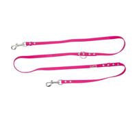 JACK AND VANILLA, Correa ergonómica Ajustable para Perro, mosquetón Seguro, diseño Moderno, Color Fucsia, Ideal para Paseos cómodos, Talla U (One Size), Modelo Sport Expedition