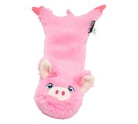 JACK AND VANILLA, Juguete de Peluche Cerdo Rosa, para Perros, 30 cm, diseño Realista, sonoro y Lavable, Ideal para Juegos interactivos, Color Brillante, Modelo Flatties