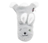 JACK AND VANILLA, Juguete de Peluche de Conejo Gris, para Perros, 30 cm, diseño Realista, Sonido y Lavable, Ideal para Juegos interactivos, Color Brillante, Modelo Flatties