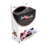 JACK AND VANILLA, Juguetes para gatos de caramelo surtidos, no tóxicos, colores vivos, estimulación mental, juego interactivo, fácil de limpiar, ideal para interiores/exteriores, 7 cm, modelo Cat Toys