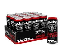 Jack Daniel’s & Coca-Cola Zero Azúcar, Combinado Whiskey, 12 x 330 ml