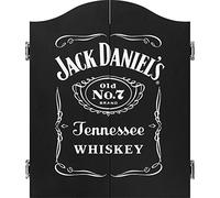 Jack Daniel's Gabinete de diana de madera con licencia oficial en color negro | Logotipo de JD CAB014