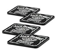 Jack Daniel'S® JD-38515 - Juego de 4 Posavasos de Goma PVC