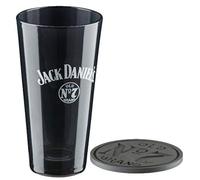 Jack Daniel's Old No. 7 - Juego de vasos altos para mezclar whisky, color negro
