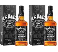 Jack Daniel's Tennessee Whiskey Old No.7, Limited Edition Tin, 700 ml (Paquete de 2)