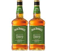 Jack Daniel's Whiskey Tennessee Apple, 35% Vol. Alcohol, 1000 ml (Paquete de 2)