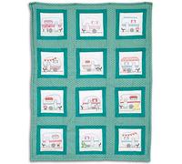 Jack Dempsey Bordado a mano, 50/50 algodón/poliéster, blanco, 9 pulgadas x 9 pulgadas