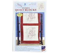Jack Dempsey con Sello Beige Quilt Blocks - Yegua Y Potro, Otros, 45,7 x 45,7 cm, Multicolor
