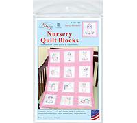 JACK DEMPSEY NEEDLE ART Bloques de edredón para guardería, color blanco, talla única