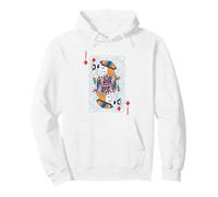 Jack Diamonds Cartas de Poker Naipes Blackjack Sudadera con Capucha
