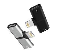 Jack Doble Lightning Auriculares Accesorios Aux Adaptador (2Pack) Cargador Cable Audio Divisor Autoradio Carga Dongle para Apple iPad XR iPhone 14