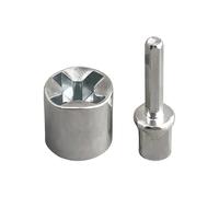 Jack Drill Adapter - Universal Steel Power Attachment, Heavy Duty Crank Converter, Torque Lifting Accessory, Mechanical Jacking Tool | RV Boat Application, Vehicle Towing Tasks, Mower Equipment Use