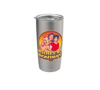 Jack Jan y Chrissy de Three's Company Sunset Retro de los ochenta Vaso térmico de acero inoxidable de doble pared