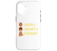 Jack & Janet & Chrissy Three's Company Roommate Faces Retro Carcasa para iPhone 16