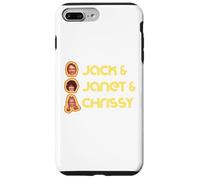Jack & Janet & Chrissy Three's Company Roommate Faces Retro Carcasa para iPhone 7 Plus/8 Plus
