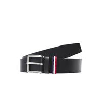 Jack & Jones Jacespo Belt Cinturón de piel, Black, 80 Hombre