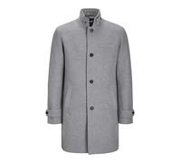 JACK & JONES Abrigo de lana Jjemelton Sn para hombre, gris claro, M