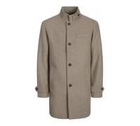 JACK & JONES Abrigo de lana Jjemelton Sn para hombre (paquete de 1), Greige, L