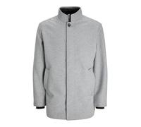 JACK & JONES Abrigo de lana para hombre, gris claro, M