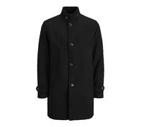 Jack & Jones Abrigo masculino reciclado lana mixta, Negro, M