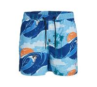 Jack & Jones Bañador para Hombre Jpstfiji Jjswim AOP Pack LY Sn Pls, Color Azul., 40 Grande