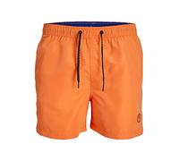 JACK & JONES Bañador para Hombre Jpstfiji Jjswim Solid Sn PS, Naranja Peel, 46 Grande