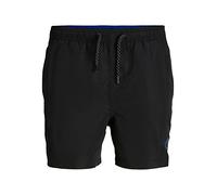 JACK & JONES Bañador para Hombre Jpstfiji Jjswim Solid Sn PS, Negro, 42 Grande