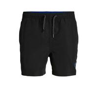 JACK & JONES Bañador para Hombre Jpstfiji Jjswim Solid Sn PS, Negro, 46 Grande