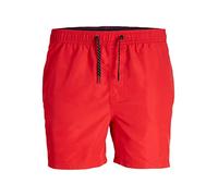 JACK & JONES Bañador para Hombre Jpstfiji Jjswim Solid Sn PS, Rojo Chino., 44 Grande