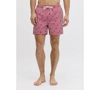 JACK & JONES Bañador short a rayas. Color Rojo