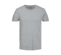 Jack & Jones Basic O-neck Tee S/S Noos Camiseta, Hombre, Gris Light Grey Melange Jj Light Grey Melange, XXL