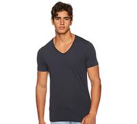 JACK & JONES Basic V-Neck tee S/S Noos Camiseta, Azul marino, L