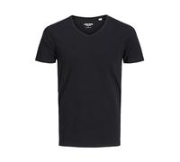 Jack & Jones Basic V-neck Tee S/S Noos Camiseta, Black C N 010, L Hombre