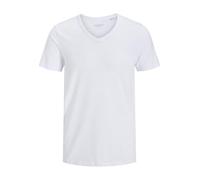 JACK & JONES Basic V-Neck tee S/S Noos Camiseta, Blanco (Optical White), XL