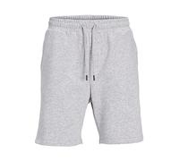 JACK & JONES Bermuda - Pantalones Cortos de chándal con Bolsillos Laterales, Gris Claro, M
