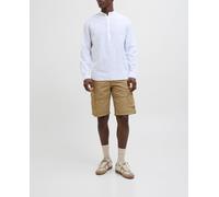Jack & Jones Bermudas cargo de con bolsillos laterales de hombre. Beige 2